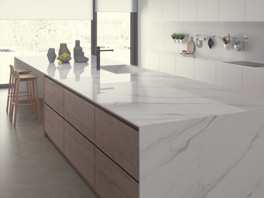 Bancada de Porcelanato Marmorizado
